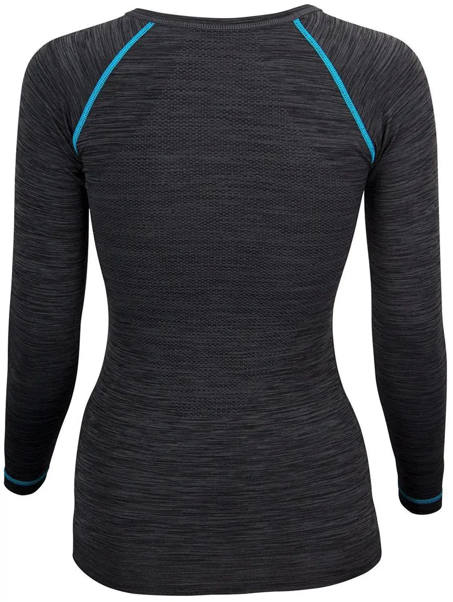Avento Thermoshirt Superior Vrouwen - Zwart/Aqua Maat 44