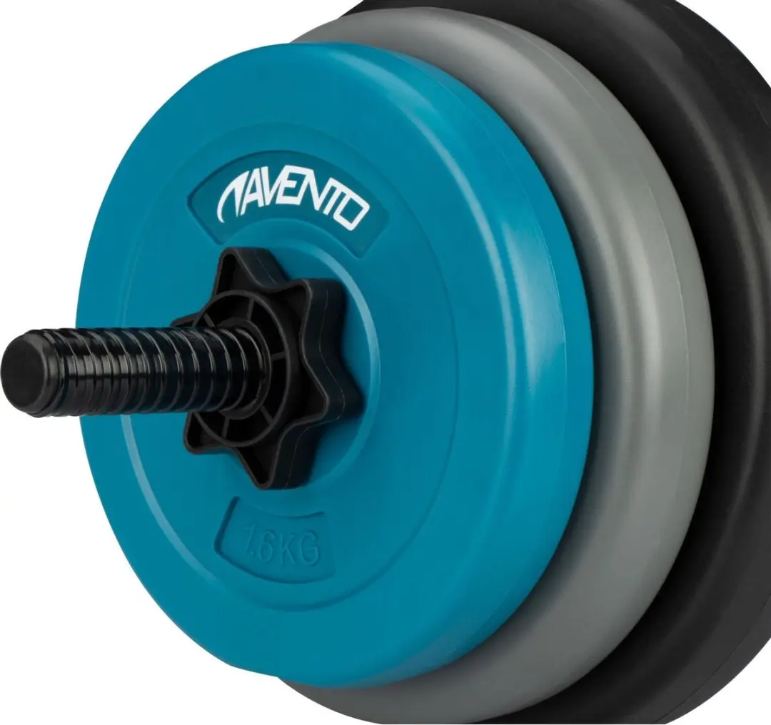 Avento Halter Pump Set 20kg - Zwart/Blauw