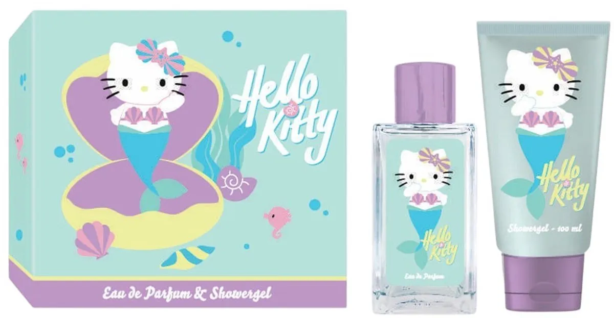 Hello Kitty - Giftset - Mermaid Mint - Showergel + Eau de Parfum - Cadeauset voor Kinderen - Geschenkset