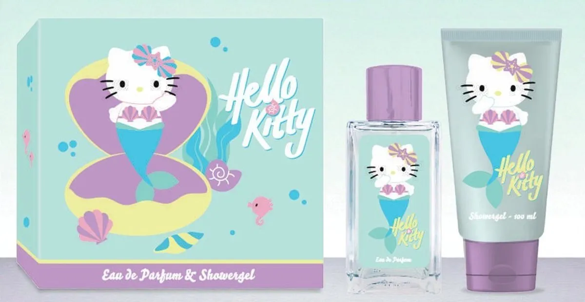 Hello Kitty - Giftset - Mermaid Mint - Showergel + Eau de Parfum - Cadeauset voor Kinderen - Geschenkset