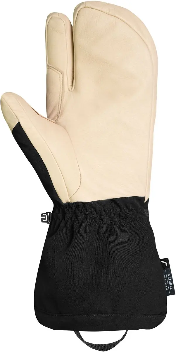 Reusch Duality R-WOOL Lobster 3-Finger Handschoenen - Beige/Zwart - afbeelding 4 van 6
