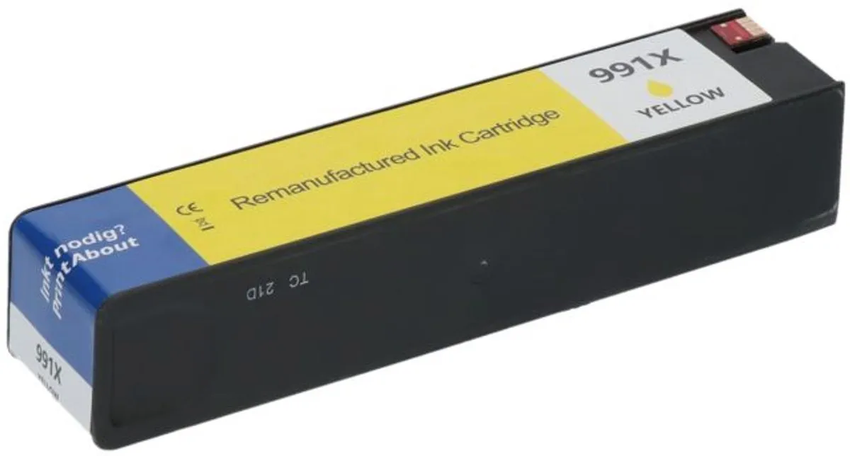 PrintAbout Inktcartridge M0J98AE Geel - 250ml - o.a. HP OfficeJet Pro