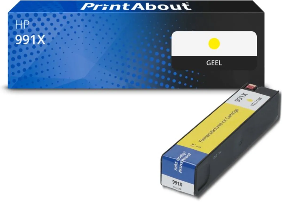 PrintAbout Inktcartridge M0J98AE Geel