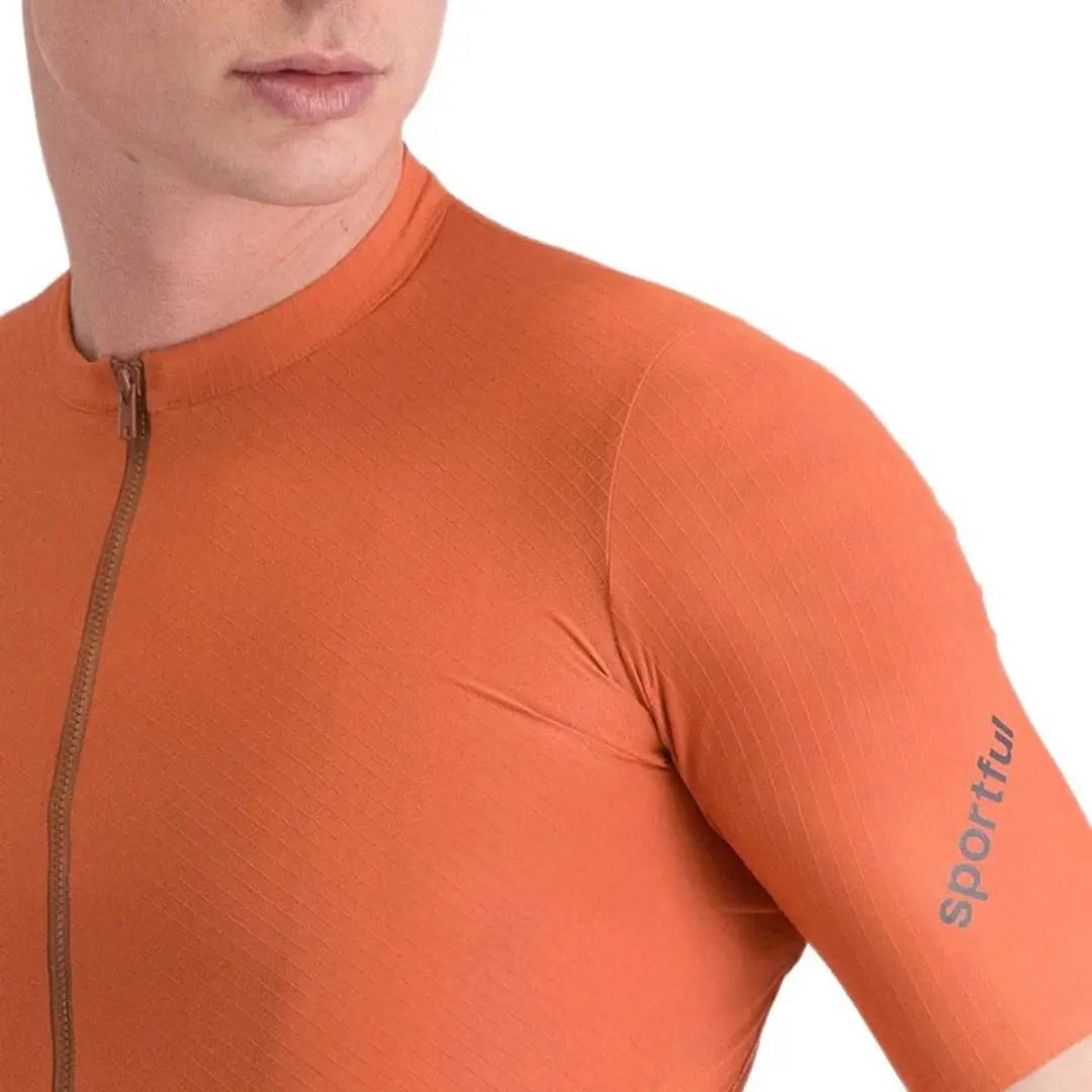 Sportful Hyperepic Korte Mouw Wielertrui - S - Sienna Glow
