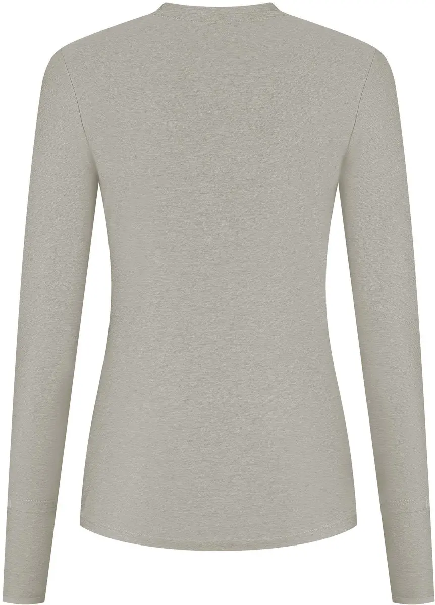 Rogelli Essential Dames Hardloopshirt Lange Mouw S - Zand - afbeelding 6 van 6