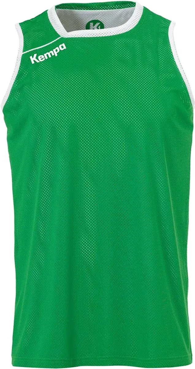 Kempa Reversible Tank Top Kind Groen-Wit Maat 140