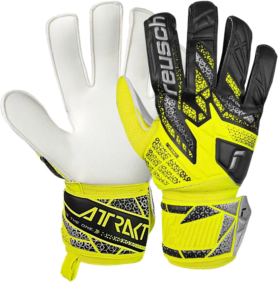 Reusch Attrakt Solid Keepershandschoenen Geel 10