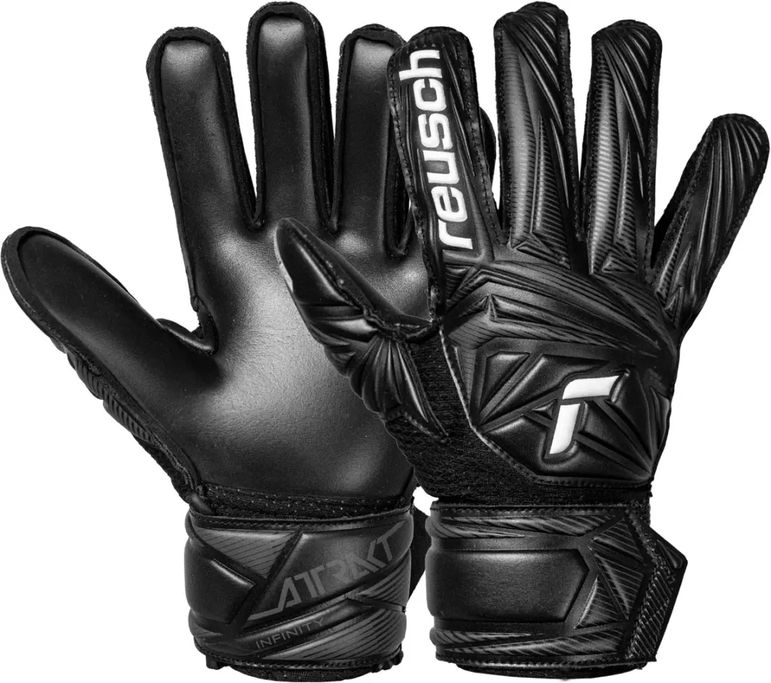 Reusch Attrakt Infinity Junior Black Keepershandschoenen Kinderen