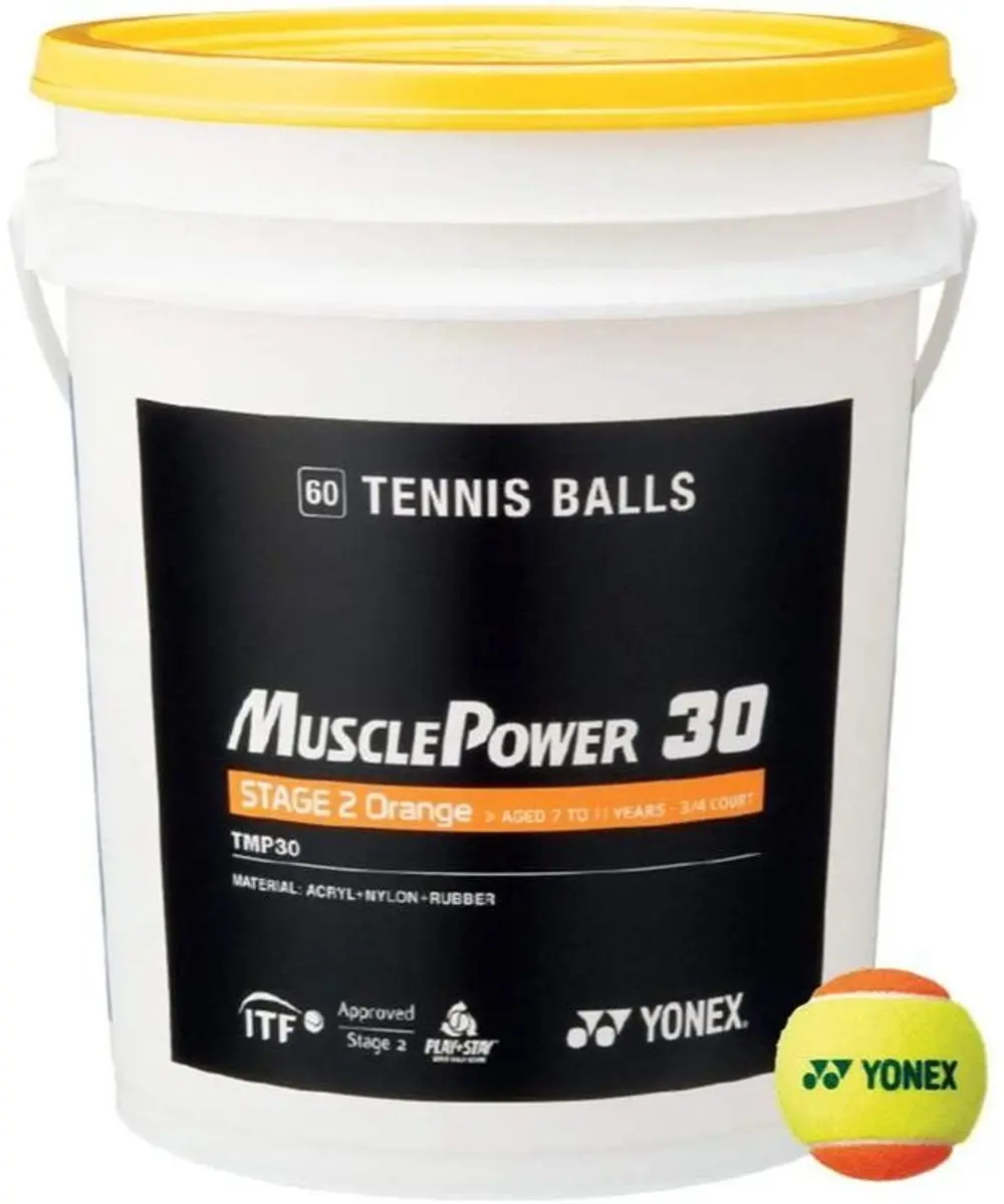 Yonex Tennisballen Stage 2 Oranje Emmer 60 Ballen