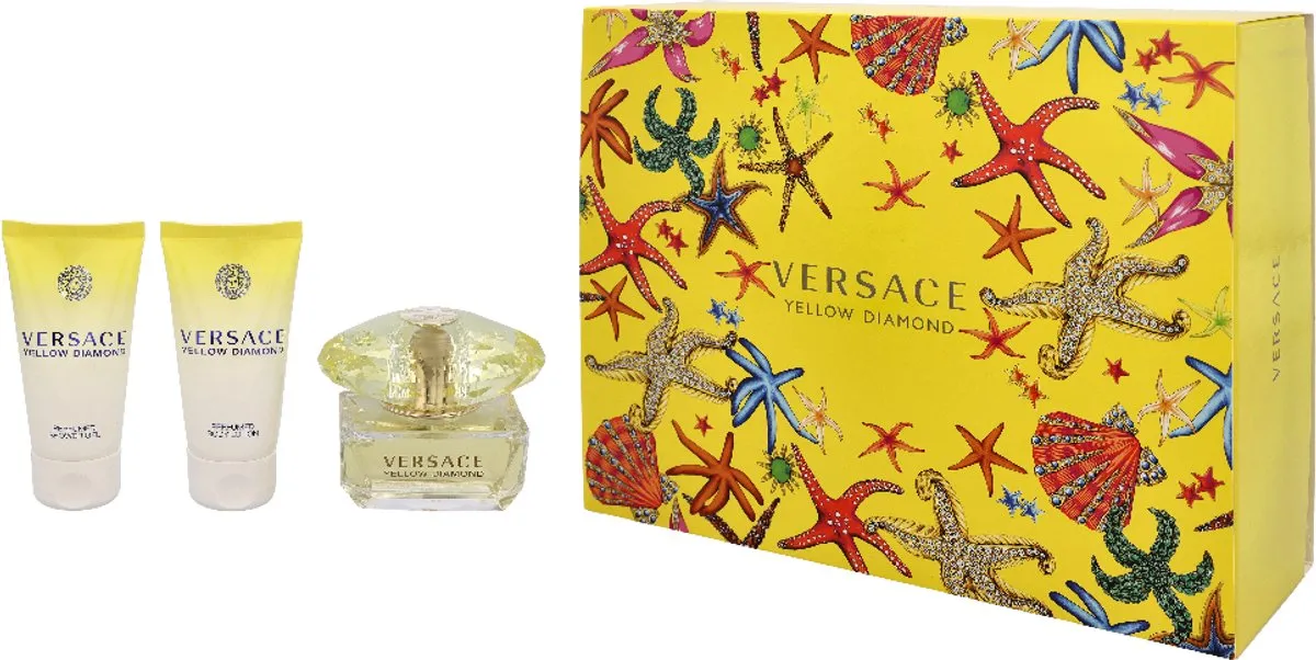 Versace Yellow Diamond Giftset - 50ml Eau de Toilette/Showergel/Bodylotion