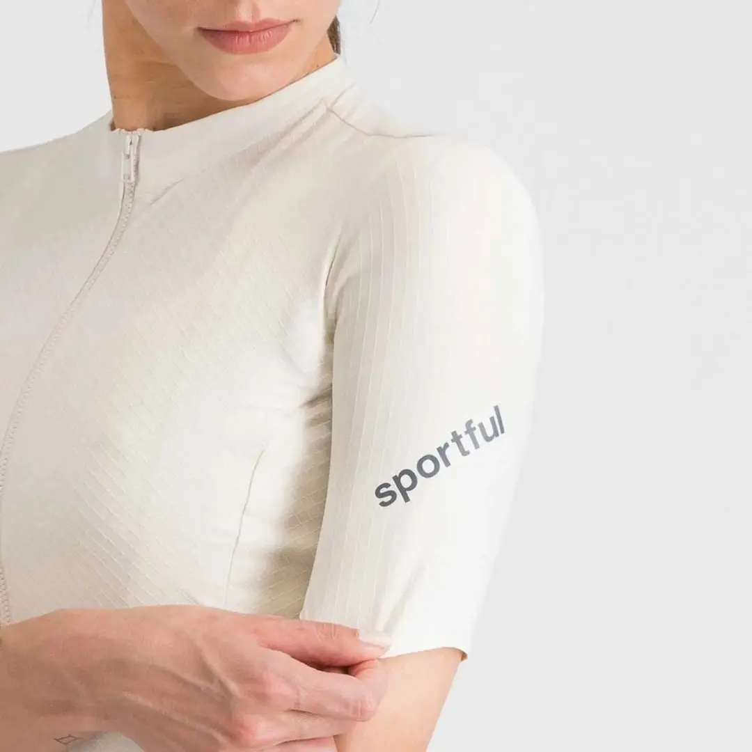 Sportful Hyperepic Korte Mouw Wielertrui - L - Cream