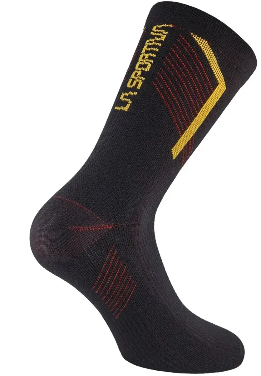 La Sportiva Flow Trail Sokken - Zwart Geel - EU 35-37