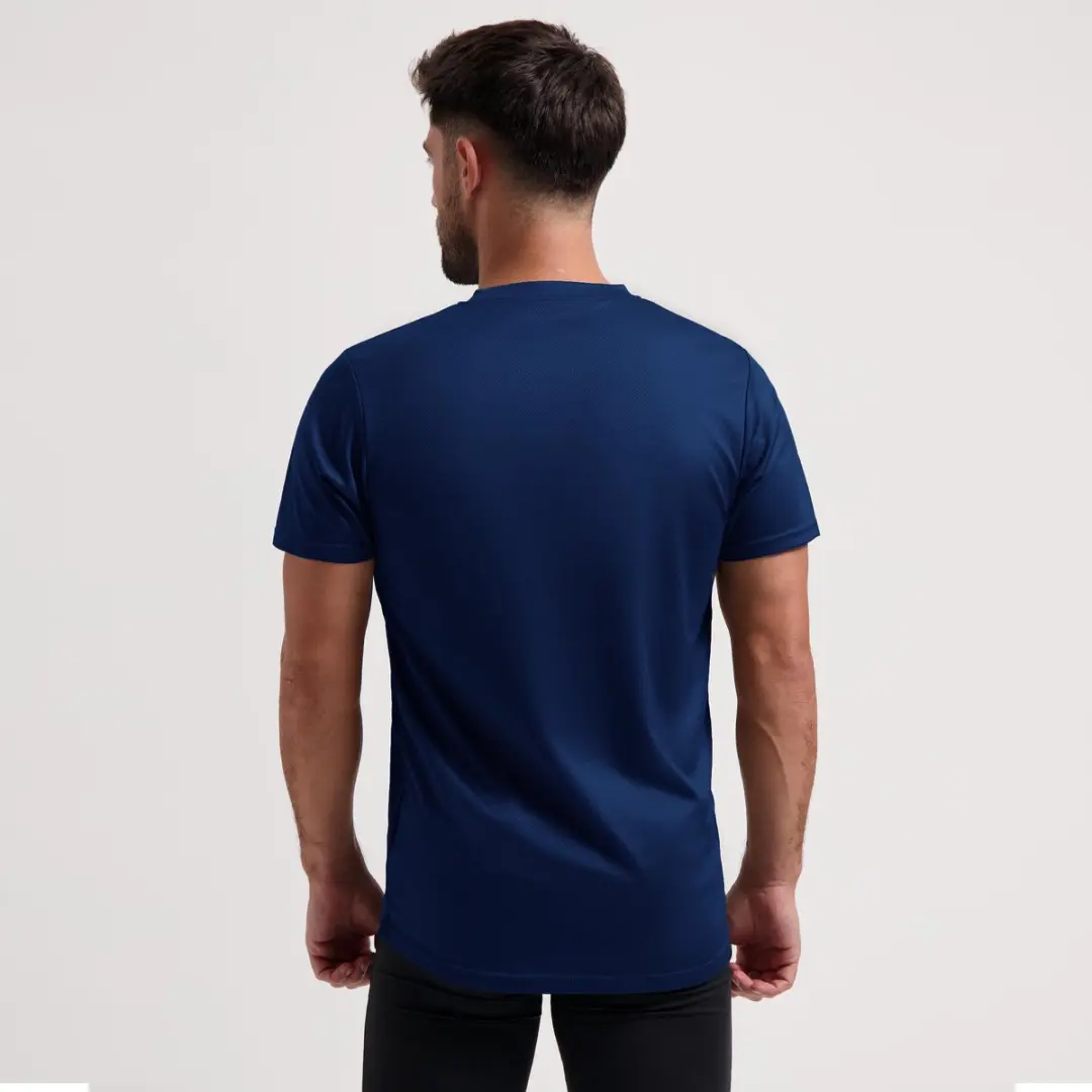 Rogelli Heren Hardloopshirt Korte mouw XXL - Marineblauw - afbeelding 4 van 6
