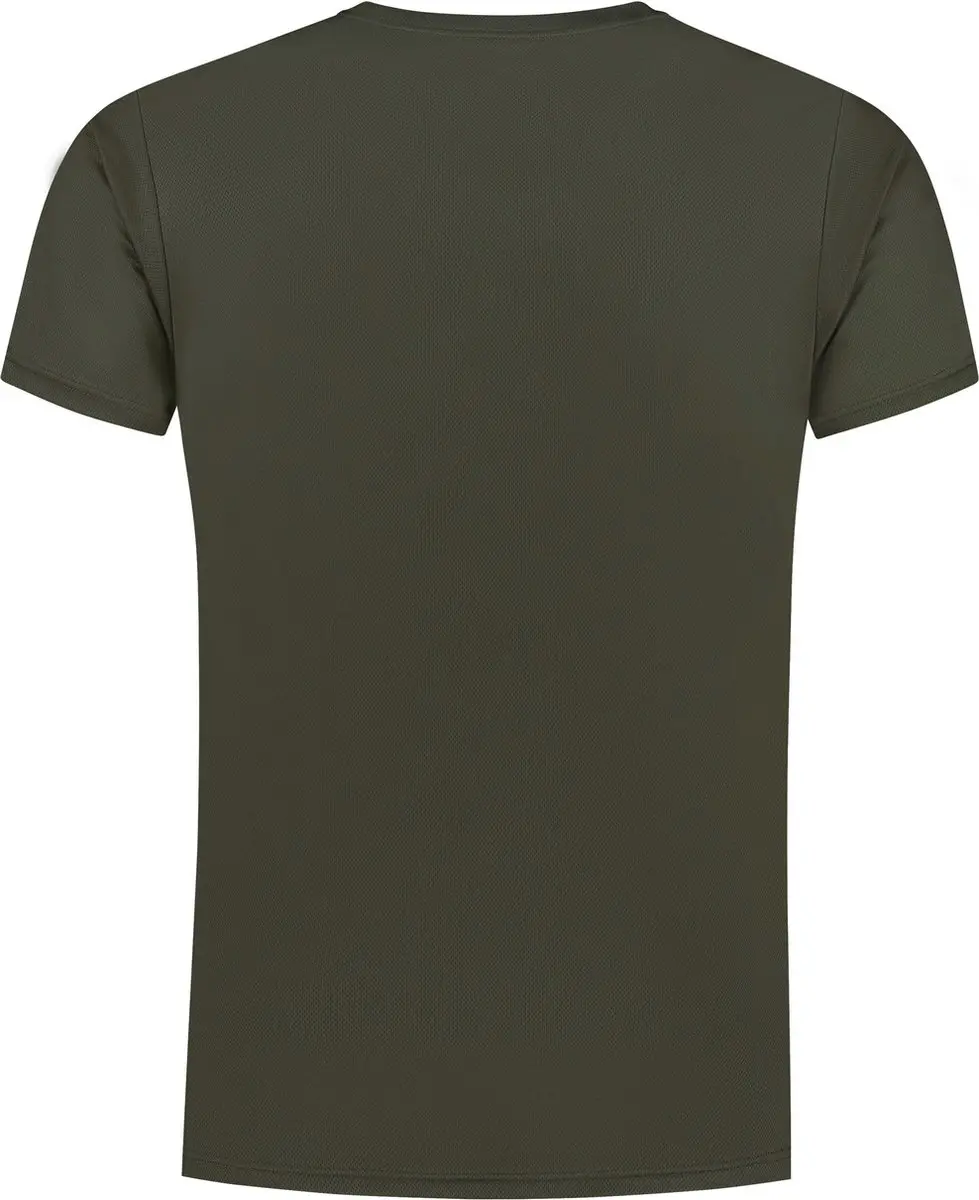 Rogelli Promo Heren Hardloopshirt Korte mouw S - Legergroen - afbeelding 3 van 6