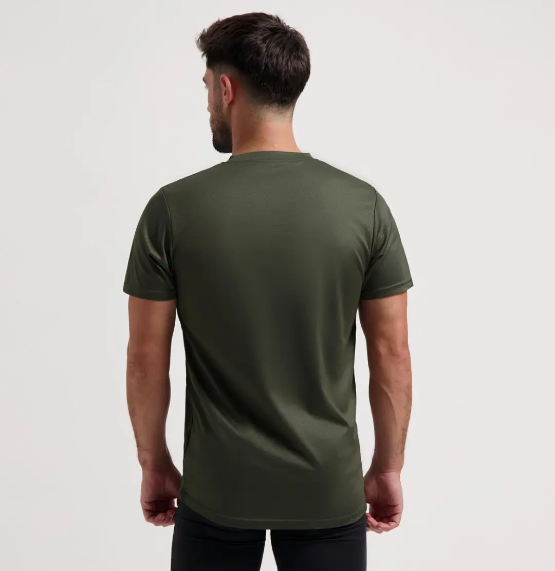 Rogelli Promo Heren Hardloopshirt Korte mouw S - Legergroen - afbeelding 4 van 6
