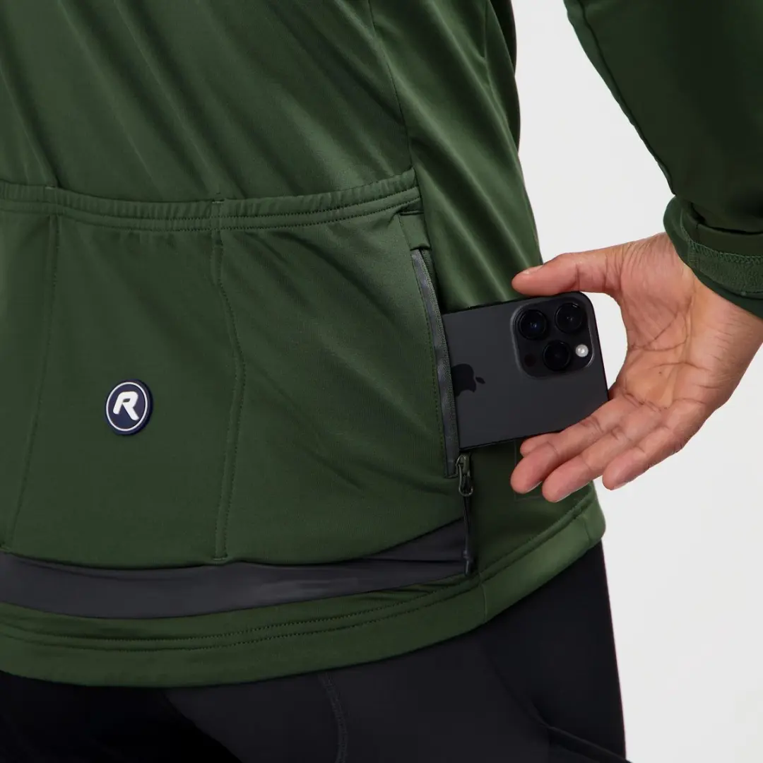 Rogelli Essential II Heren Fietsjack - Winddicht - Legergroen - afbeelding 4 van 6