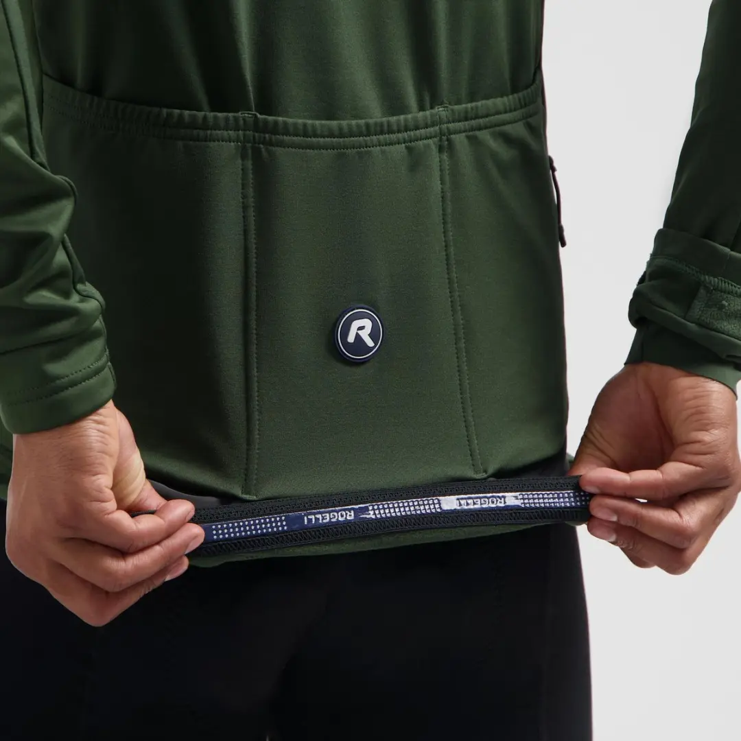 Rogelli Essential II Heren Fietsjack - Winddicht - Legergroen - afbeelding 3 van 6