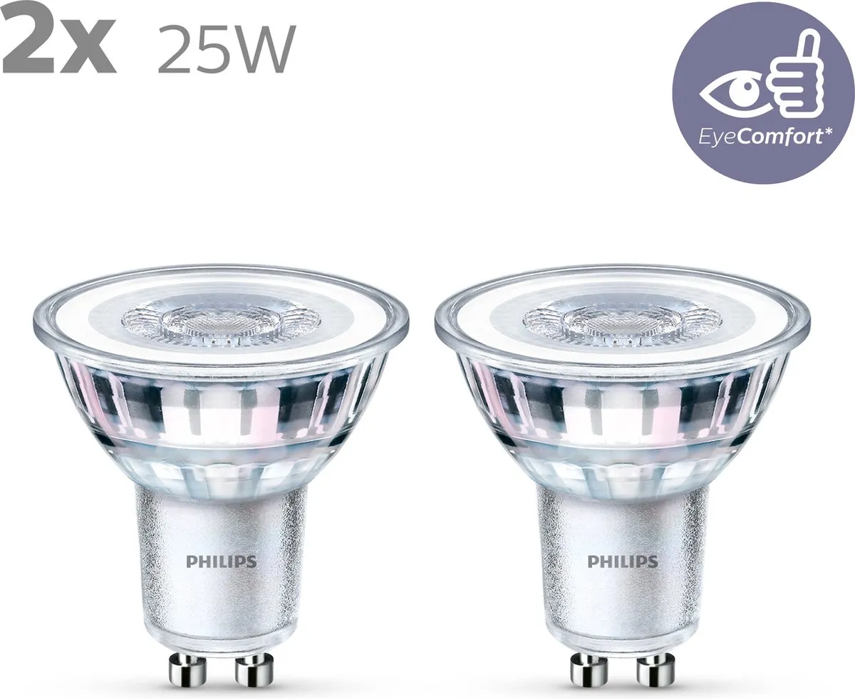 Philips LED Spot GU10 3.1W Warmwit