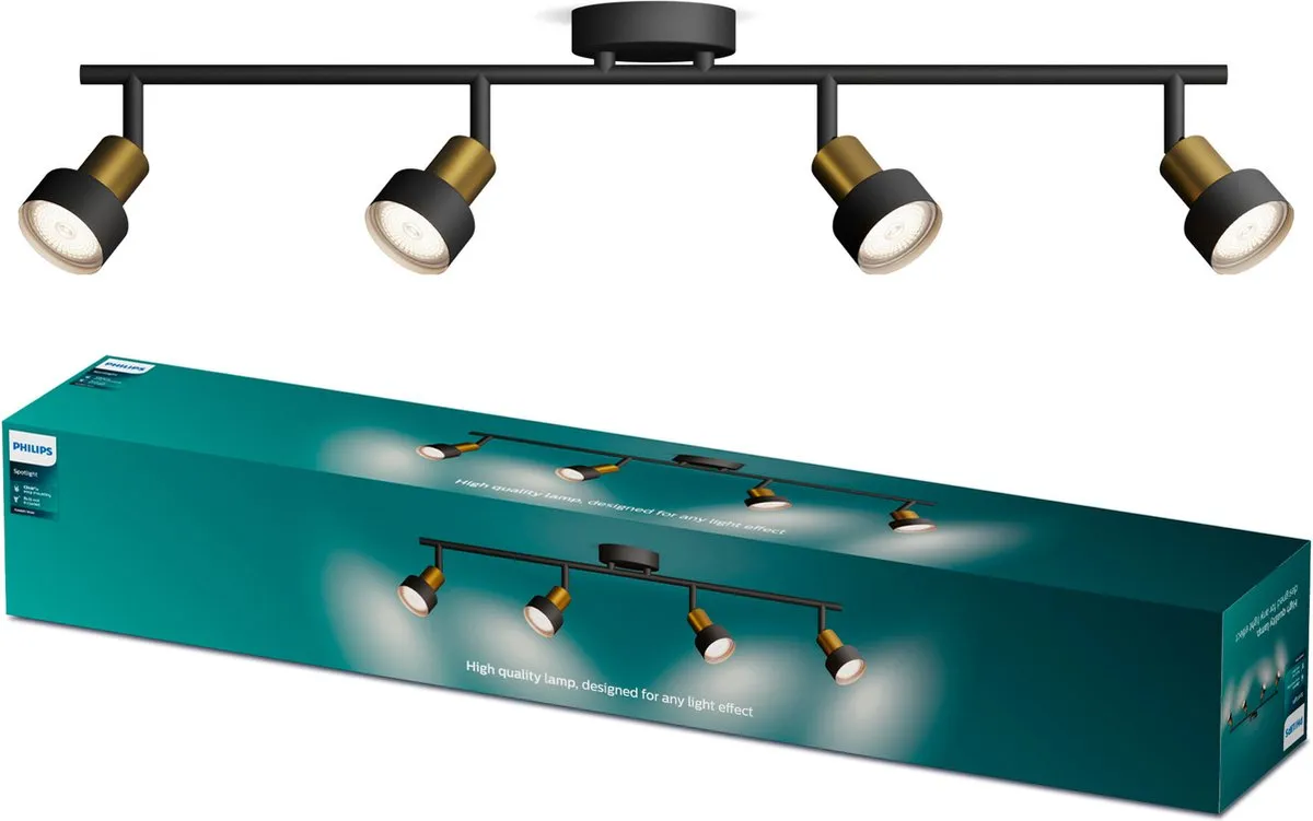Philips Conduit Spot Plafondspot 4x GU10 LED