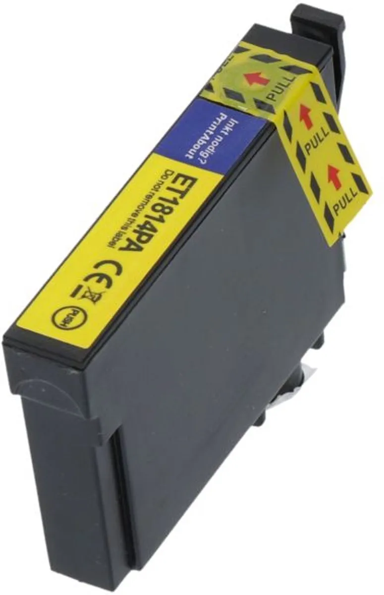 PrintAbout Inktcartridge C13T18144012 Geel - 900 Pagina's