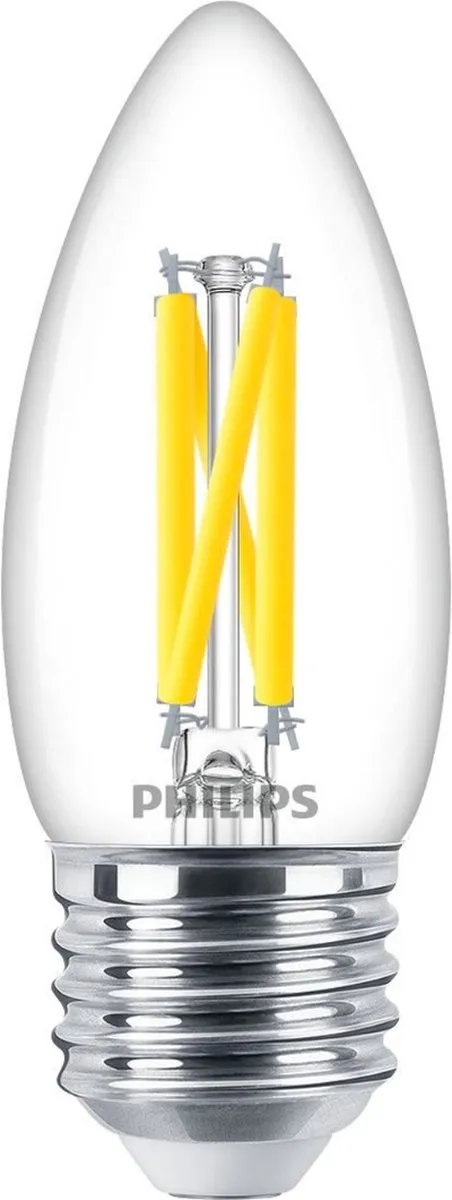 Philips MASTER LED E27 Kaars Filament 3.4W 470lm - Helder