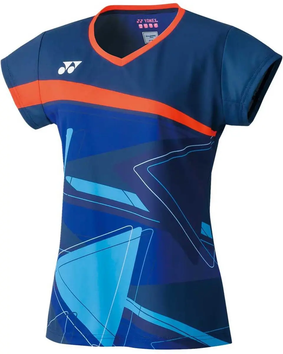 Yonex 261 T-shirt Met Korte Mouwen Blauw XS Vrouw