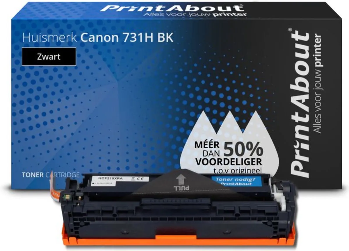 PrintAbout 731H BK-PA Toner Zwart - 2.750 pagina's