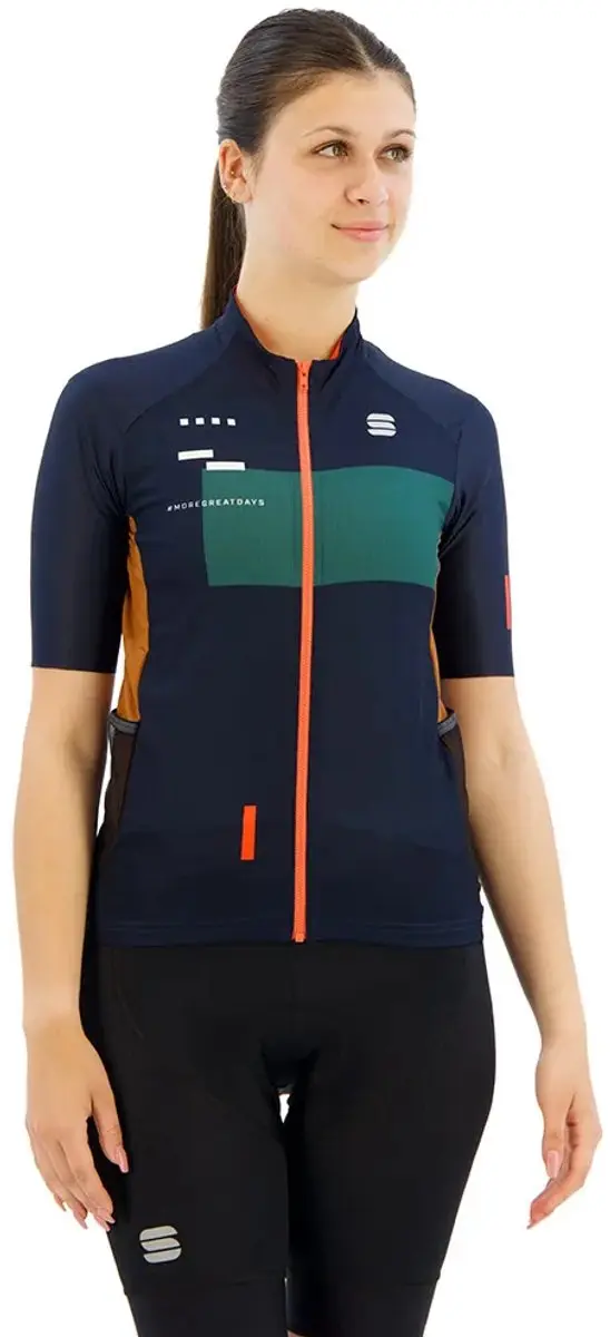 Sportful Breakout Supergiara Korte Mouw Wielertrui Blauw S Vrouw