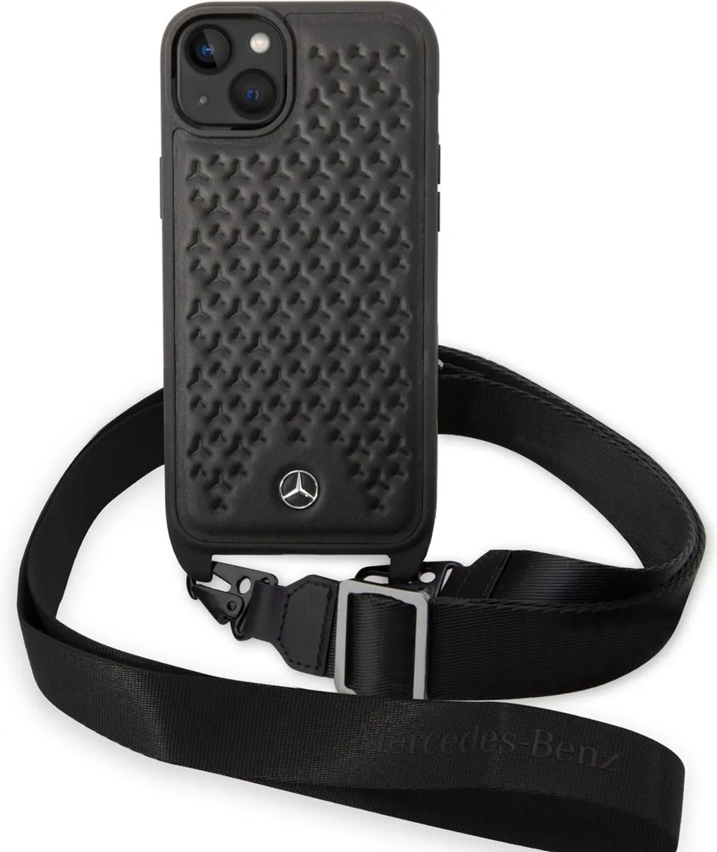 Mercedes-Benz iPhone 14 Plus TPU Backcover - Star Pattern - Zwart