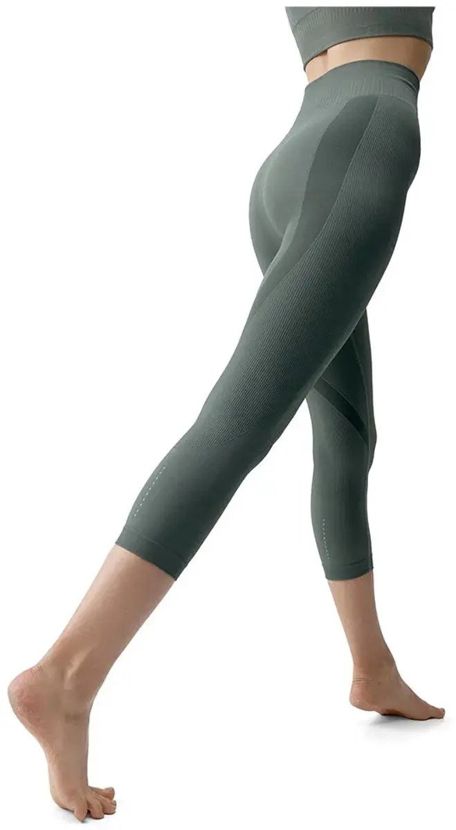 Born Living Yoga Eris Seamless 3/4 Leggings - Grijs L - afbeelding 2 van 4