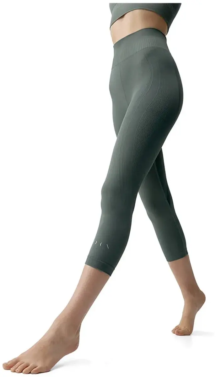 Born Living Yoga Eris Seamless 3/4 Leggings Grijs L Vrouw