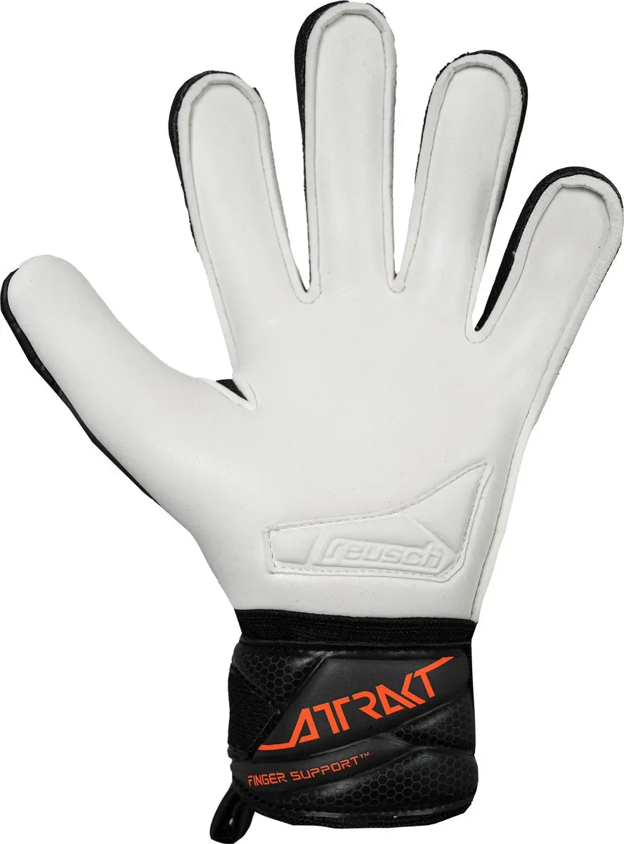 Reusch Attrakt Advance Finger Support Keepershandschoenen - Maat 6 - Oranje/Zwart