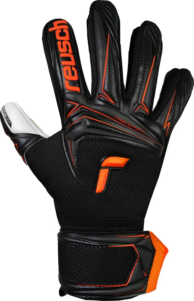 Reusch Attrakt Advance Finger Support Keepershandschoenen - Maat 6 - Oranje/Zwart