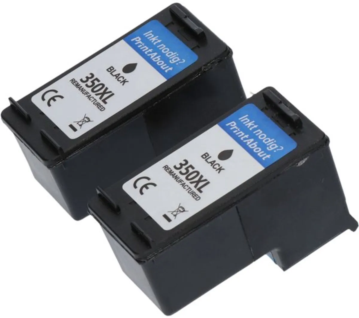 PrintAbout Inktcartridge CB336EE Zwart - 2 Stuks