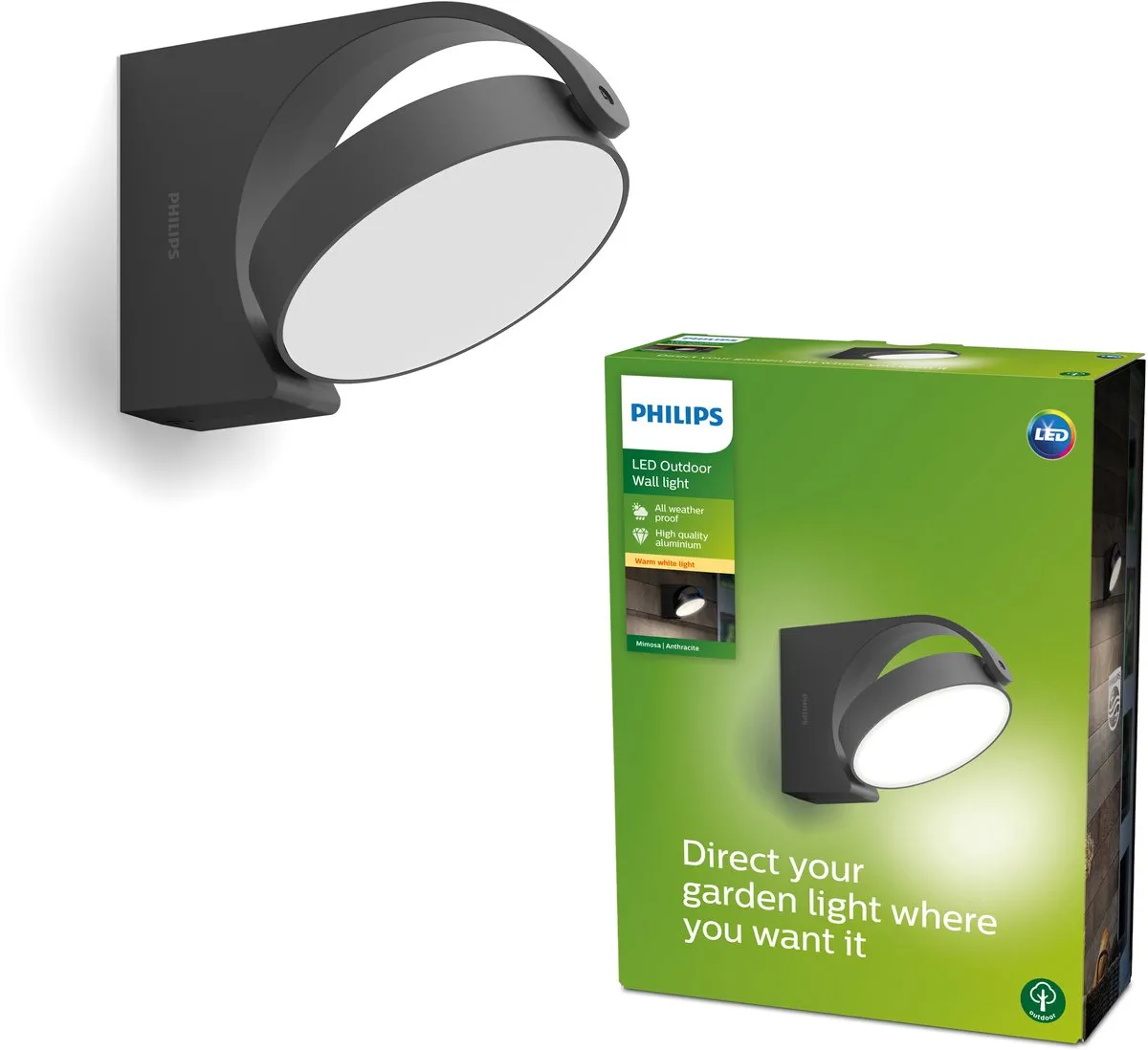 Philips LED Mimosa Wandlamp 7W