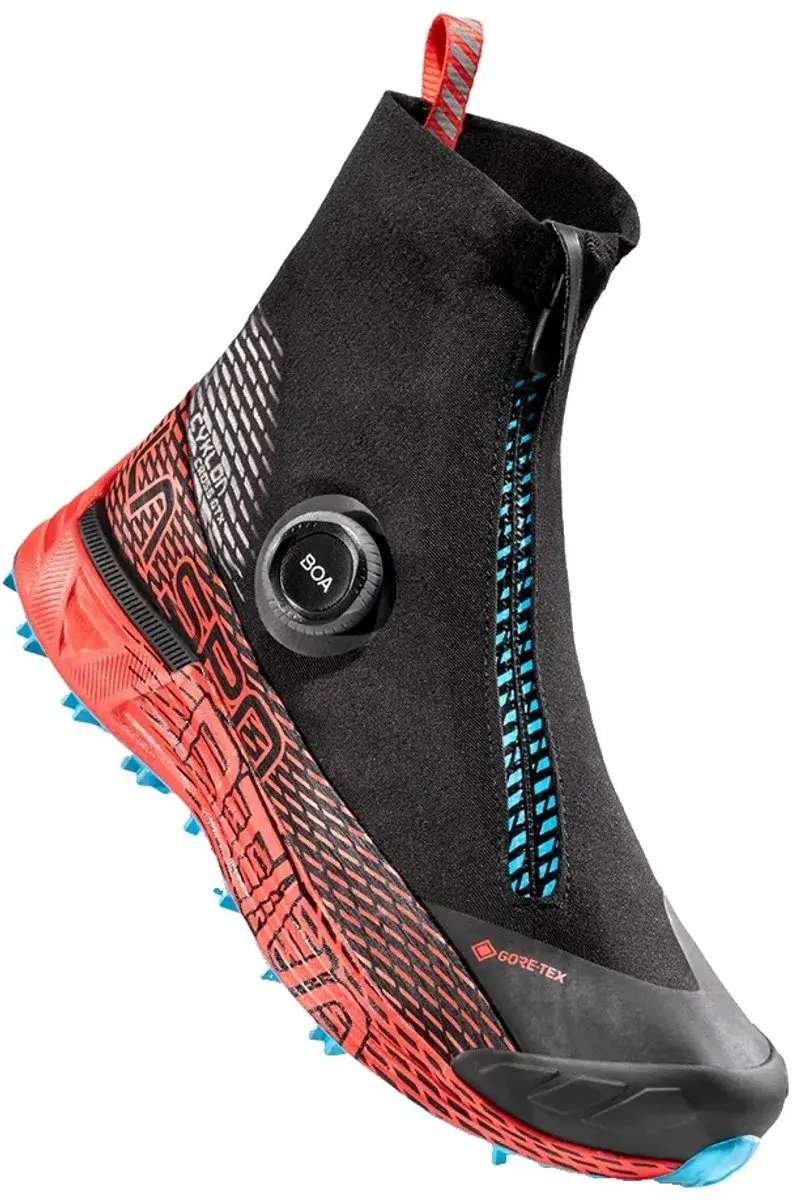 La Sportiva Cyklon Cross Gore-Tex Trailrunners - EU 38 - Zwart/Hibiscus
