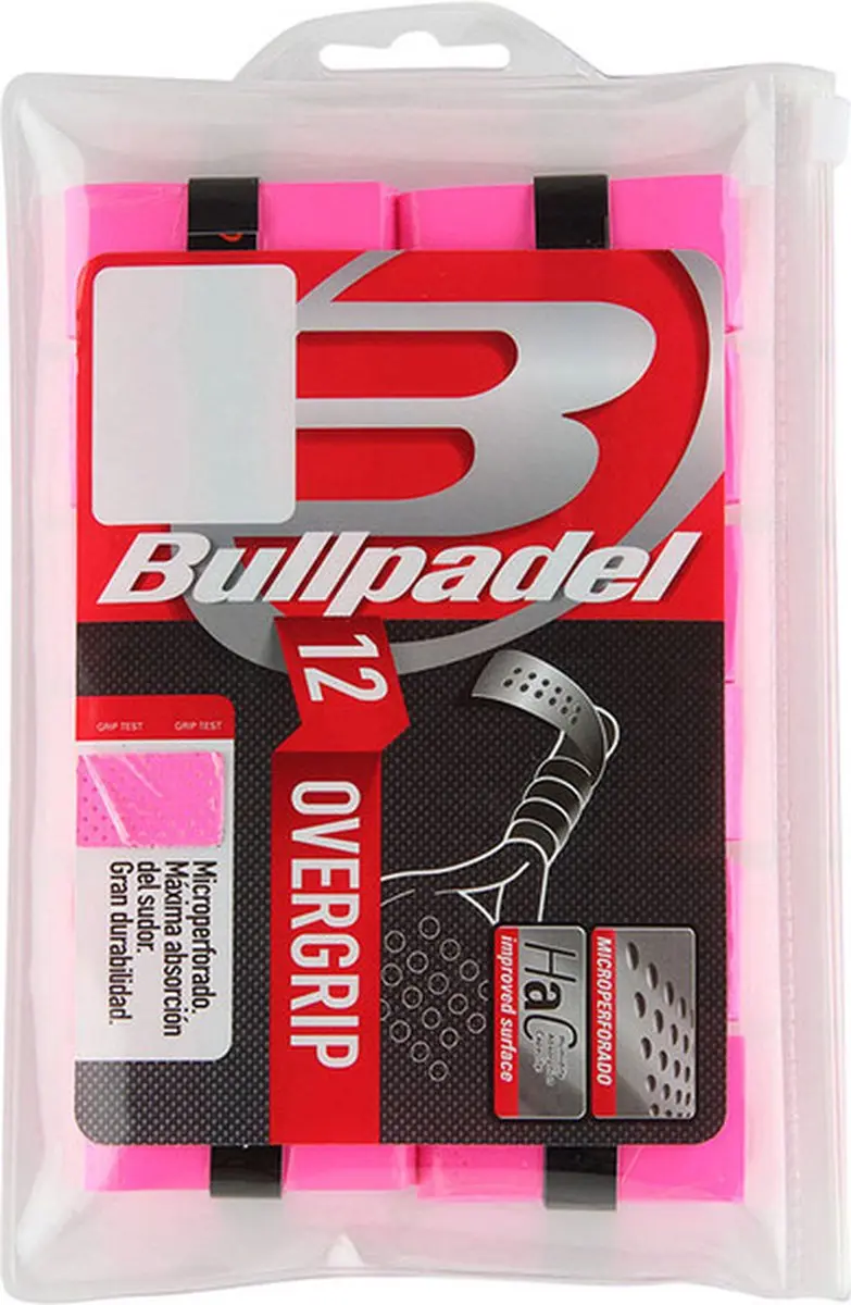 Bullpadel GB-1600 Overgrip - 12 Stuks Roze Neon - afbeelding 3 van 3