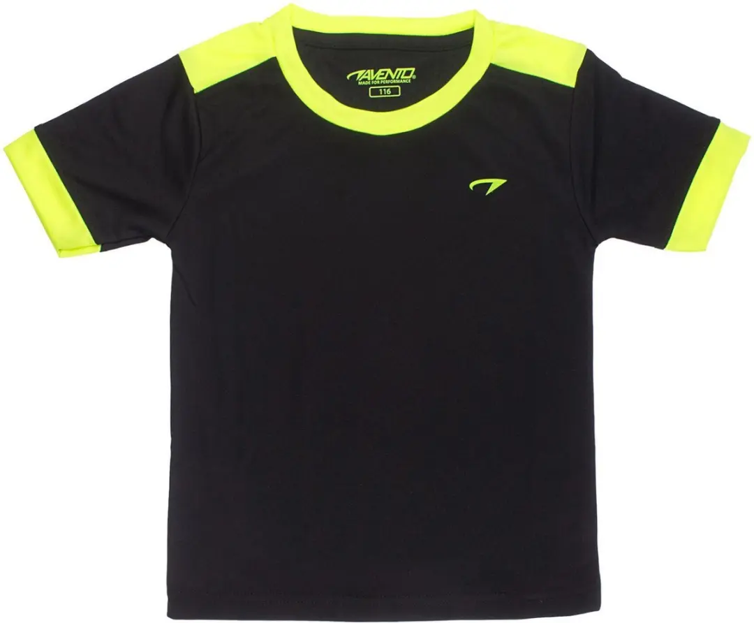Avento Sportset Madrid Junior 164 - Zwart/Fluorgeel