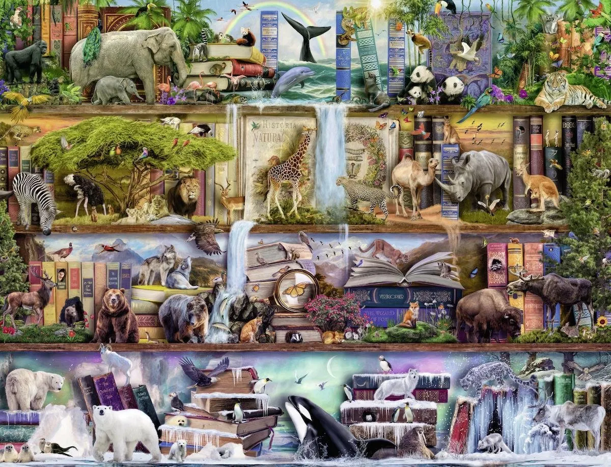 Ravensburger Aimee Stewart Wild Kingdom Shelves Legpuzzel 2000 Stuks