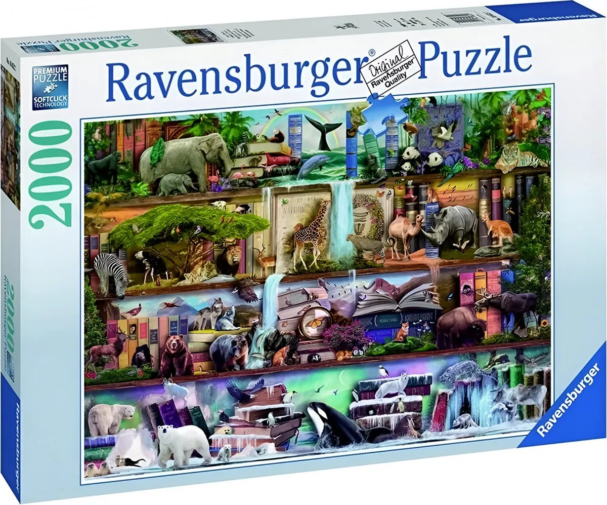 Ravensburger Aimee Stewart Wild Kingdom Shelves Legpuzzel 2000 Stuks - afbeelding 6 van 6