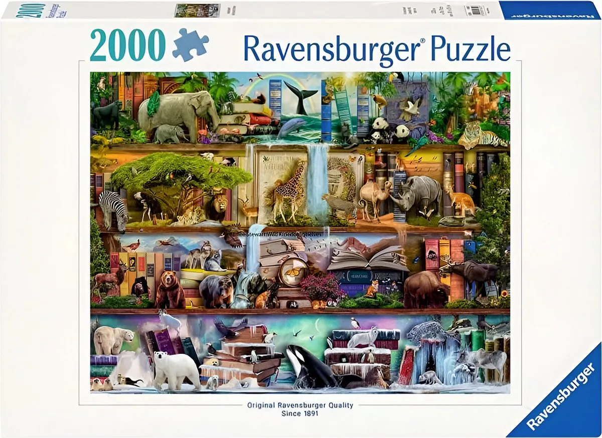 Ravensburger Aimee Stewart Wild Kingdom Shelves Legpuzzel 2000 Stuks