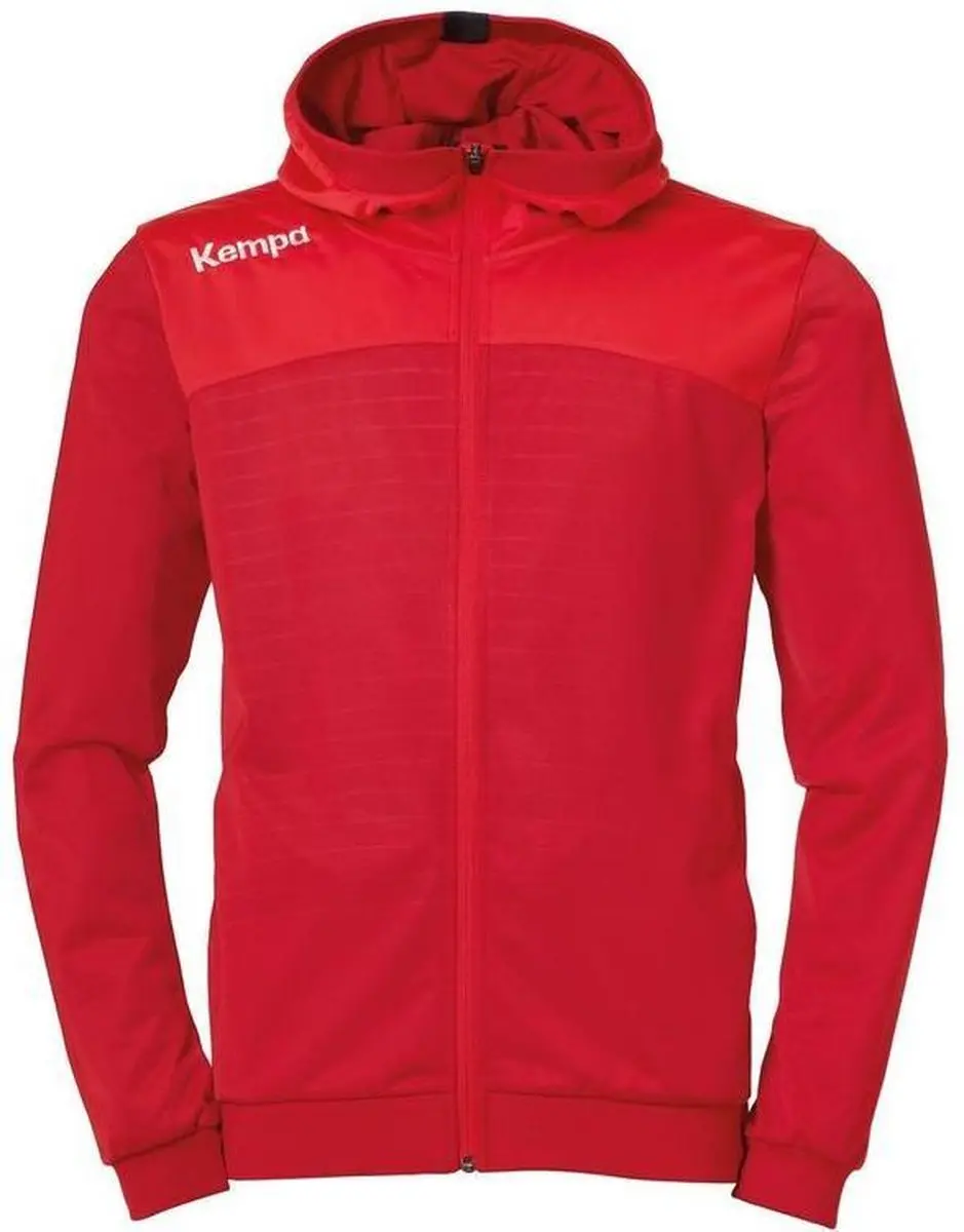 Kempa Emotion 2.0 Jas met Capuchon Chili Rood-Rood Maat 2XL