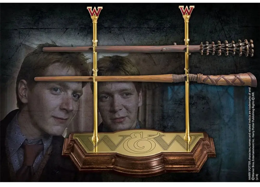 Harry Potter Weasley Twins Bruine Toverstaf - Tafelmodel - afbeelding 6 van 6
