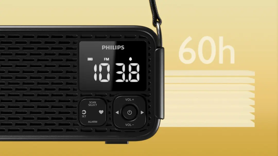 Philips TAR3500 Noodradio - 5200mAh Powerbank - Zwart