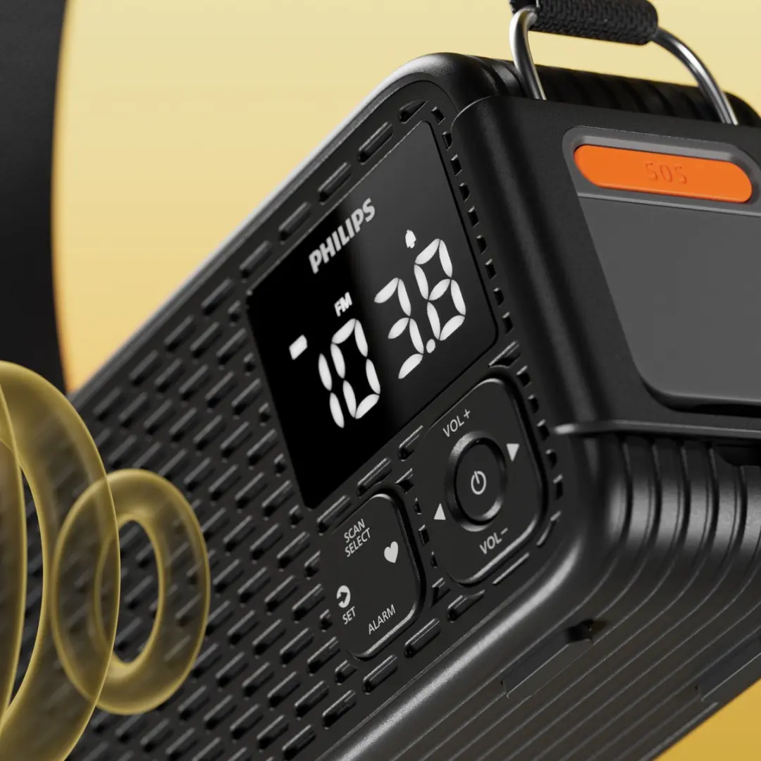 Philips TAR3500 Noodradio - 5200mAh Powerbank - Zwart