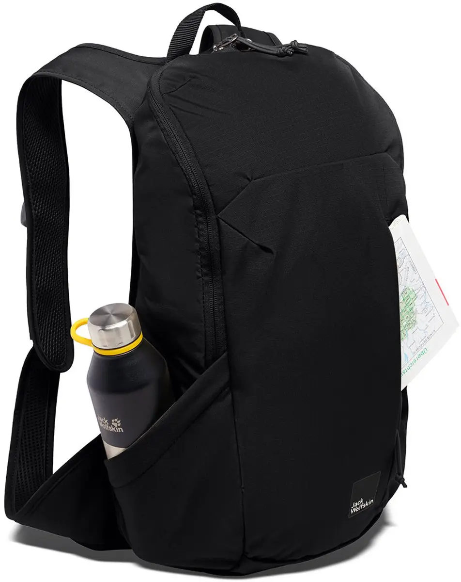 Jack Wolfskin Waimea Black Rugzak 15L - 15 inch - afbeelding 4 van 6