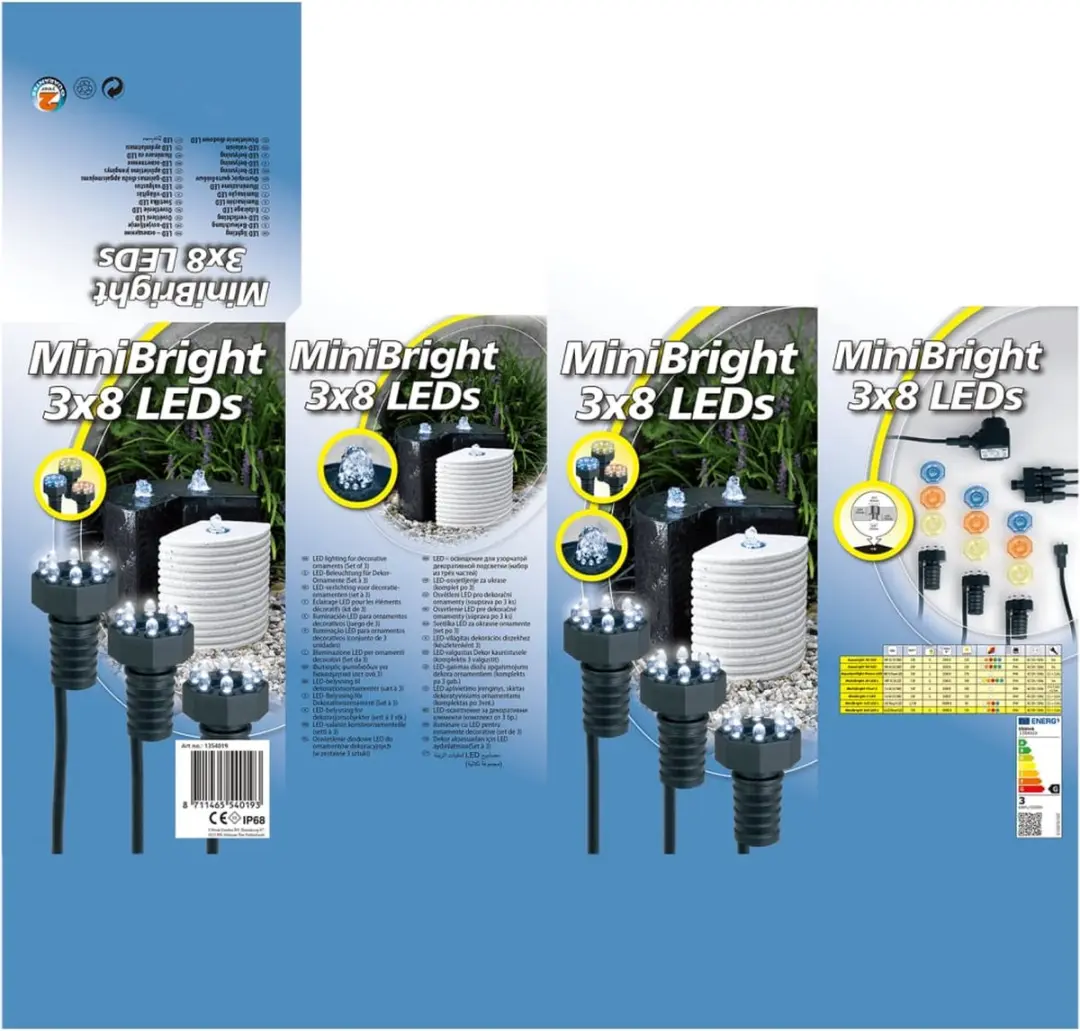 Ubbink MiniBright 3x8 LED Verlichting - 24 Stuks - afbeelding 3 van 6