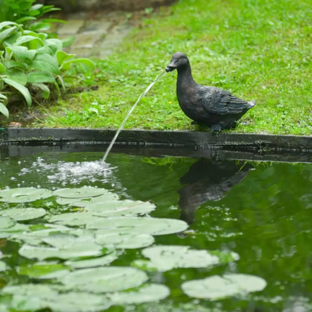 Ubbink Eend Spuitfiguur Waterornament - Brons - afbeelding 2 van 2