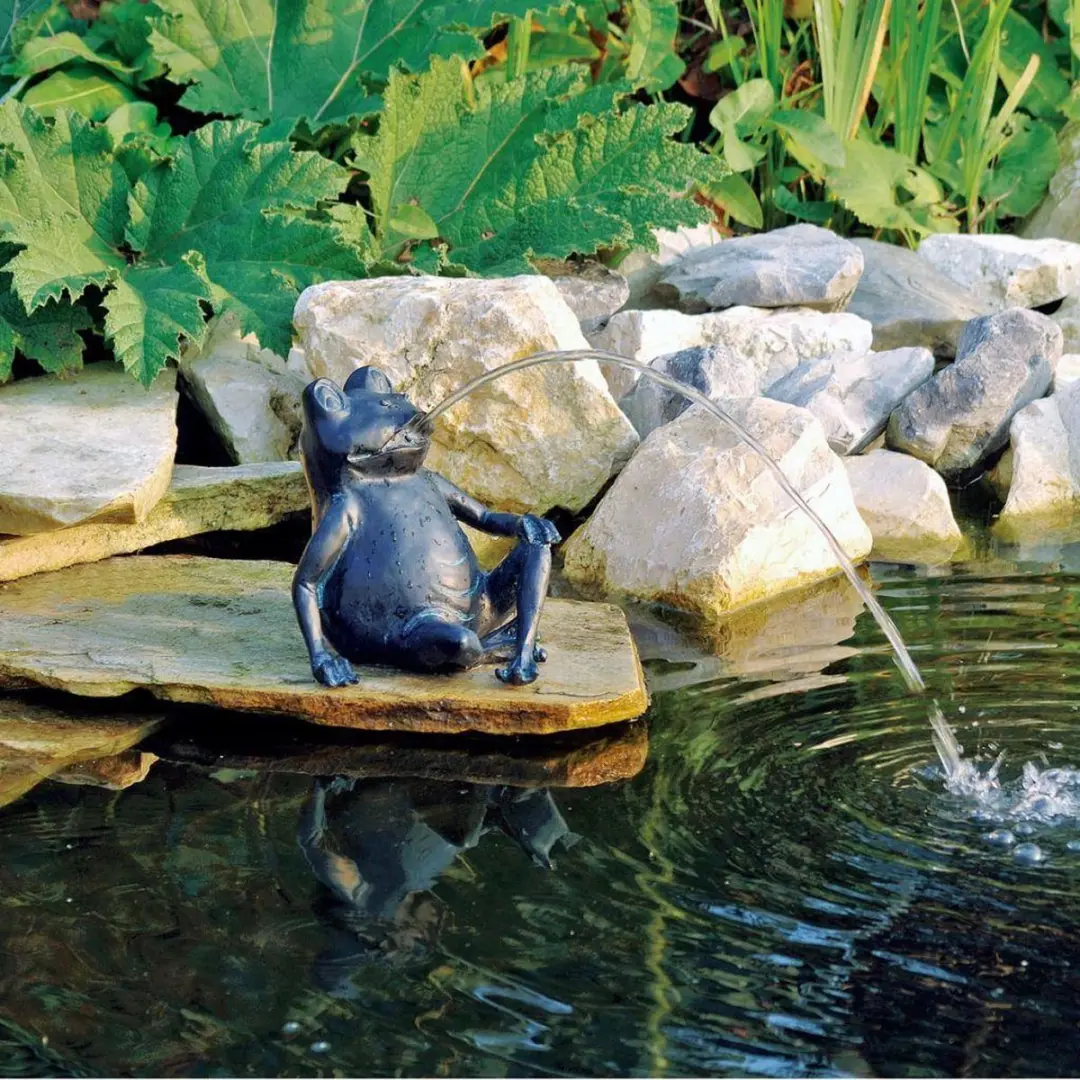 Ubbink Spuitfiguur Kikker Waterornament - Verdigris
