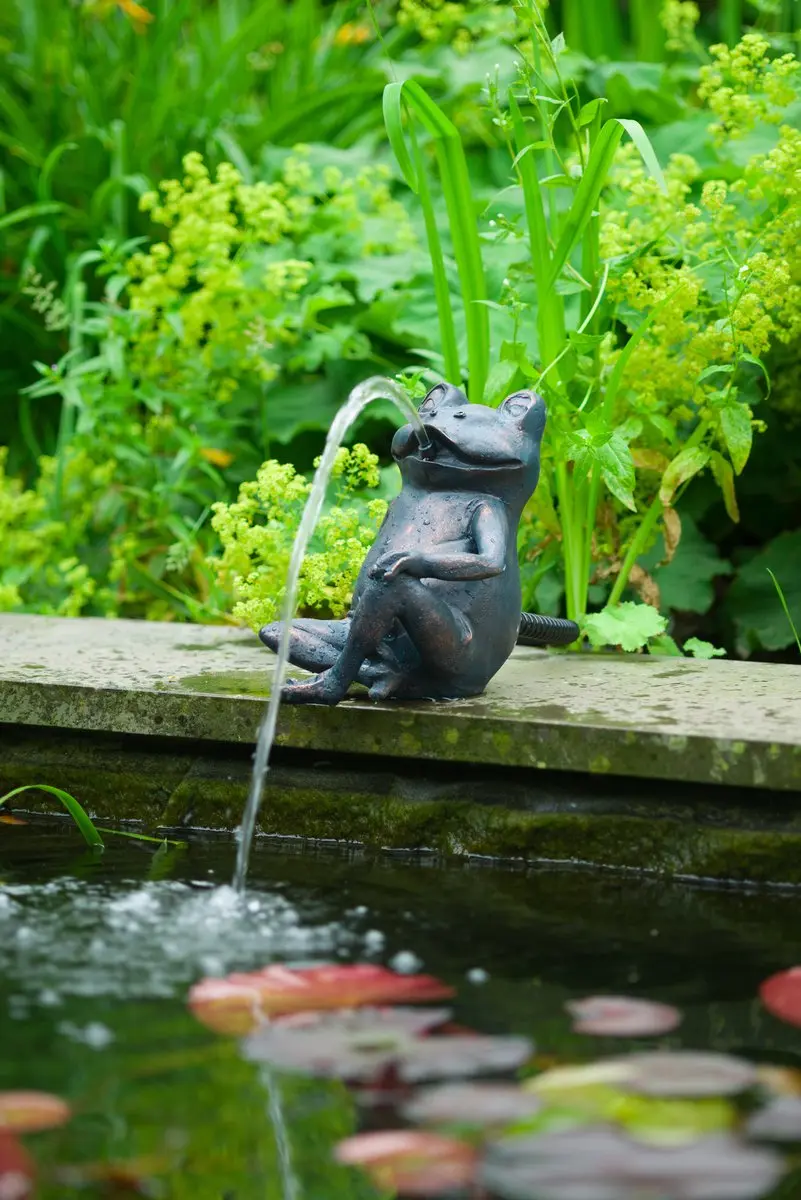 Ubbink Spuitfiguur Kikker Waterornament - Verdigris
